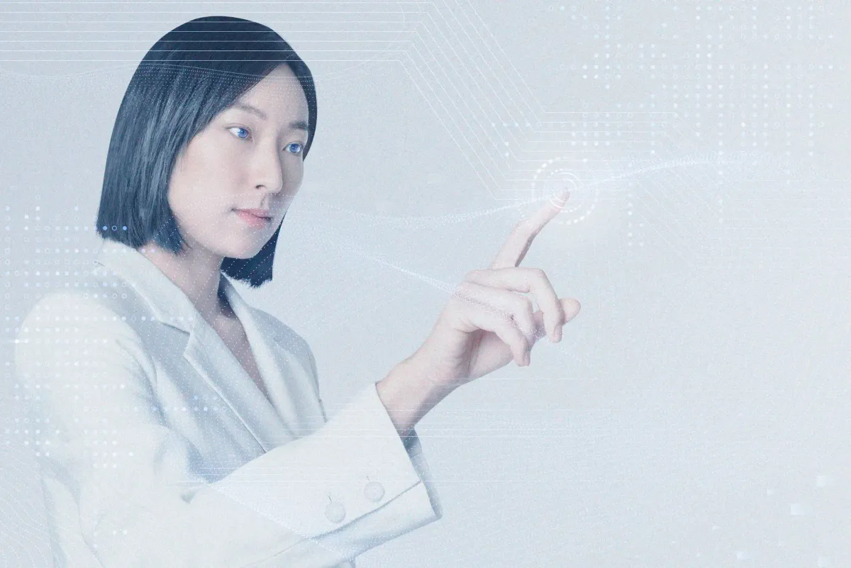 Innovation concept visualization with trend analysis charts and market research data